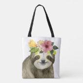 Tropical Halo | Sweet Sloth Tote Bag (Achterkant)