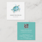 Tropical Handmade Zee Turtle Logo Visitekaartje Informatiekaartje (Voorkant / Achterkant)