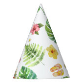 Tropical Hawaii Aloha Verjaardagsfeest Feesthoedjes (Voorkant)