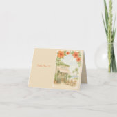 Tropical Hawaii Destination Trouwtafel nummer Bedankkaart (Voorkant)