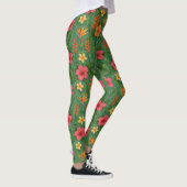 Tropical/Hawaii patterned floral Leggings (Rechts)
