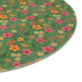 Tropical/Hawaii patterned floral Snijplank (Hoek)