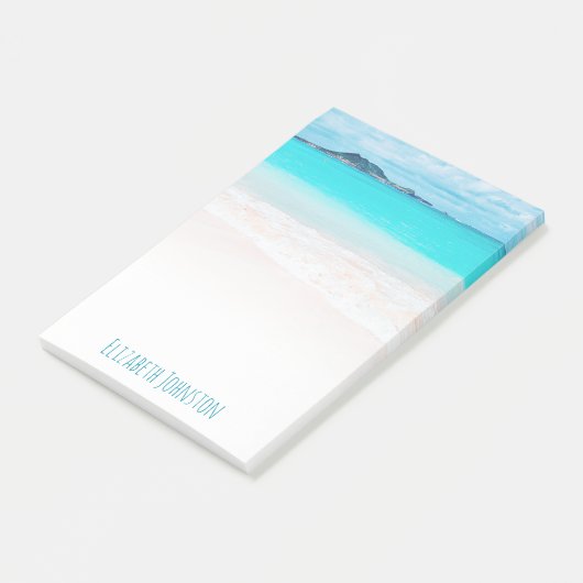 Tropical Hawaii turquoise oceaanstrand op maat Post-it® Notes (Schuin)