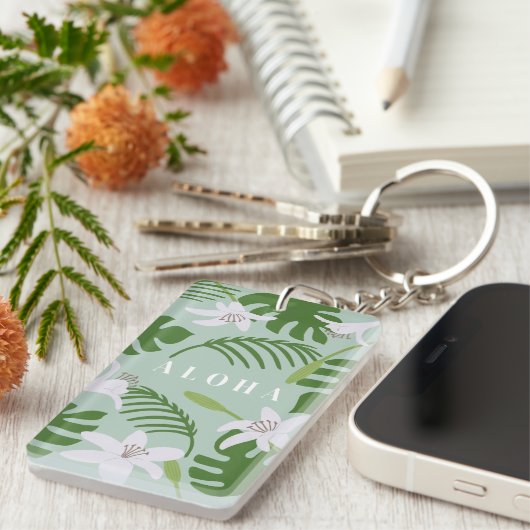 Tropical Hawaiian Aloha Sleutelhanger (Voorkant Rechts)