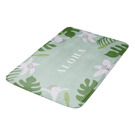 Tropical Hawaiian Bath Mat (Gekanteld)