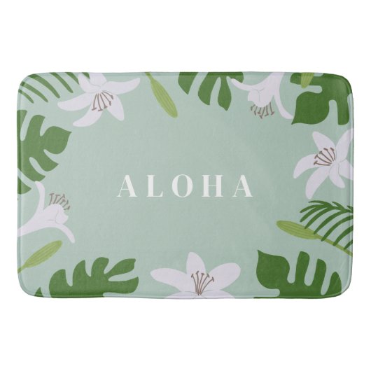 Tropical Hawaiian Bath Mat (Voorkant)