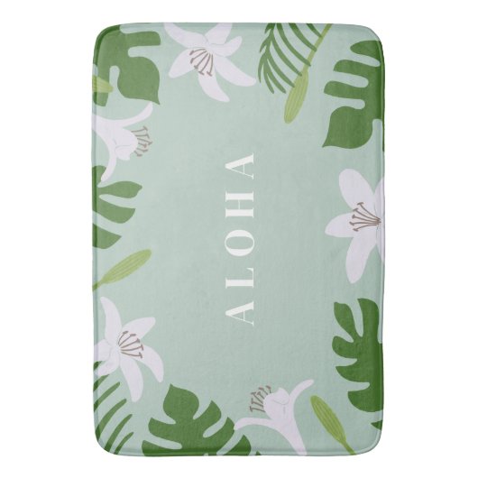 Tropical Hawaiian Bath Mat (Voorkant Verticaal)