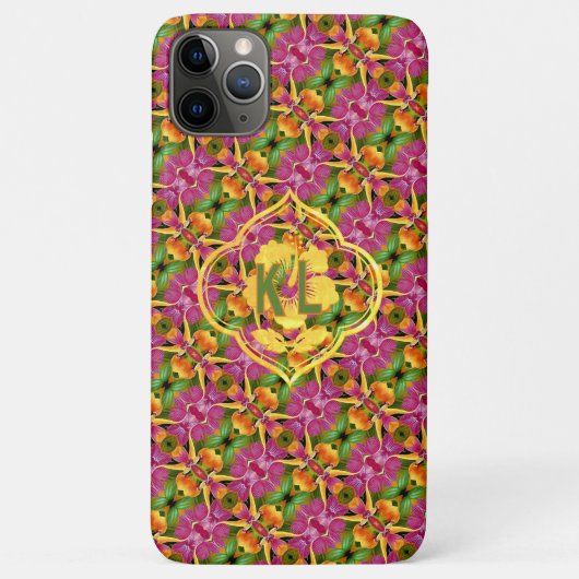 Tropical Hawaiian Floral Bohemian Aloha  Case-Mate iPhone Case (Achterkant)