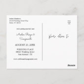 Tropical Hawaiian Floral & Coconut Wijzig de datum Briefkaart (Achterkant)