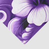 Tropical Hawaiian Flower Hibiscus Purple Decoupage Tissuepapier (Detail)