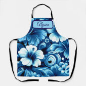 Tropical Hawaiian Flowers Hibiscus Personalized Schort (Voorkant)