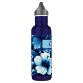 Tropical Hawaiian Flowers Hibiscus Personalized Waterfles (Links)