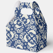 Tropical hawaiian print dolphins bedankdoosjes (Achterkant)