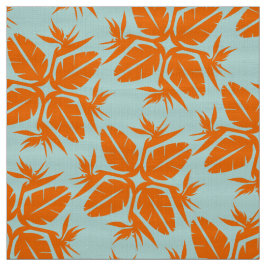 Tropical Hawaiian Quilt Pattern Bird of Paradise  Stof