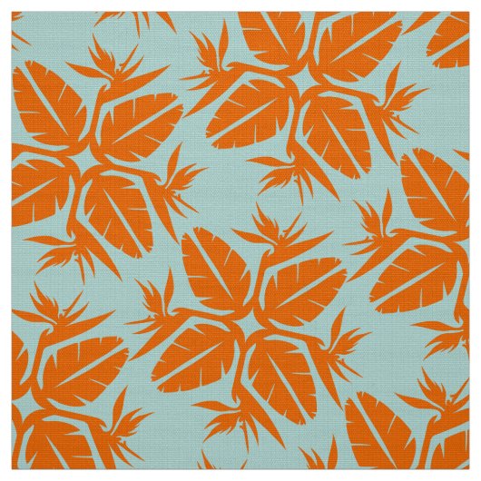 Tropical Hawaiian Quilt Pattern Bird of Paradise Stof (Swatch)
