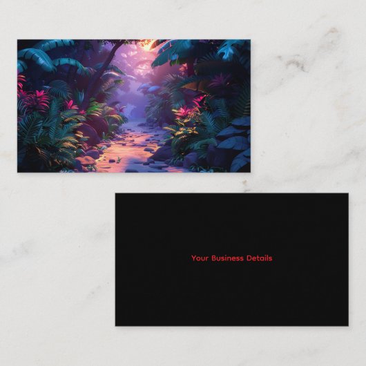 Tropical Hawaiian Walking Path  Visitekaartje (Voorkant / Achterkant)
