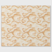 Tropical Hearts in Sand Beach Bridal Shower Cadeaupapier (Vlak)