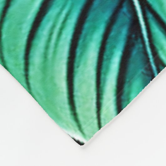 Tropical Hibiscus Bloom Artistry Fleece Deken (Hoek)