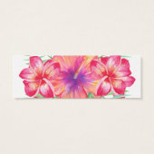 Tropical Hibiscus Flower Waterverf Beach Registry Mini Visitekaartjes (Achterkant)