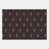 Tropical Hibiscus, Palm, Stripe Red Sage Christmas Inpakpapier Vel (Voorkant 2)