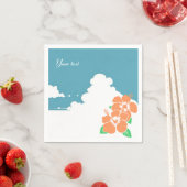 Tropical Hibiscus Summer Wedding Servet (Insitu)