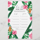 Tropical - Hoe oud waren ze bruidsspel (Voorkant)