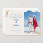 Tropical Holiday Kaart Invitation (Voorkant / Achterkant)