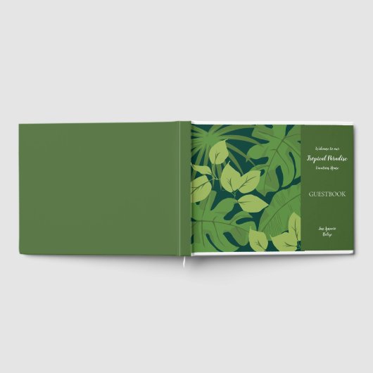 Tropical Home Guestbook Gastenboek (Volledig)