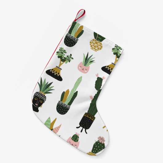 Tropical House Planten Illustratie Kleine Kerstsok (Voorkant (Hangend))