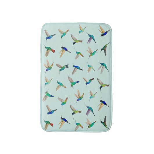 Tropical Hummingbirds Badmat (Voorkant Verticaal)