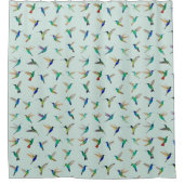 Tropical Hummingbirds Douchegordijn (Voorkant)