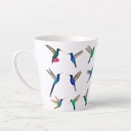 Tropical hummingbirds latte mok