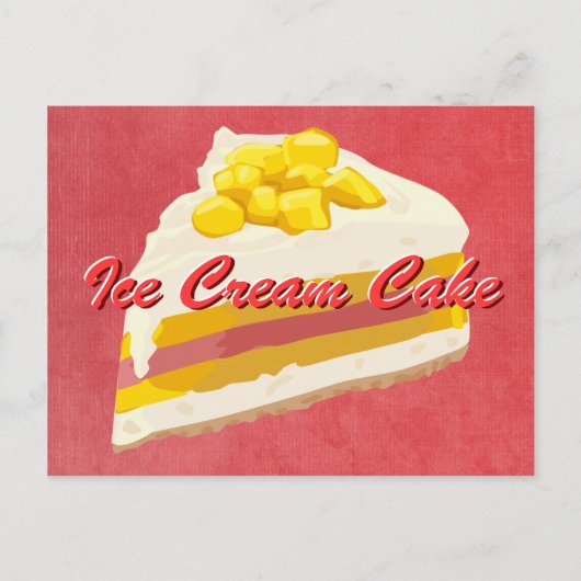 Tropical Ice Cream Cake Briefkaart (Voorkant)
