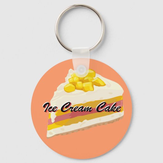 Tropical Ice Cream Cake Sleutelhanger (Voorkant)