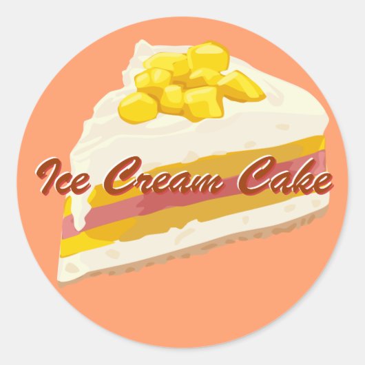 Tropical Ice Cream Cake Stickers (Voorkant)