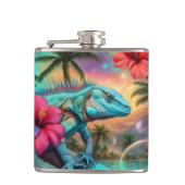 Tropical iguana heupfles (Voorkant)