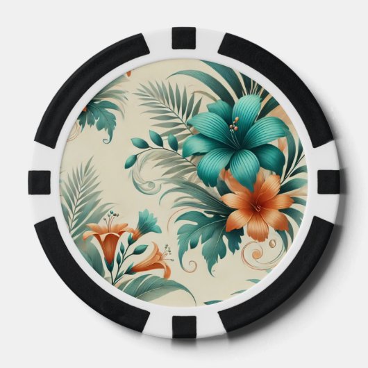 Tropical Iridescence Poker Chip (Voorkant)