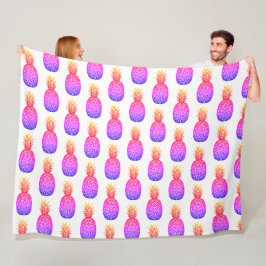 Tropical Island Ananas Fleece Deken