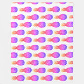 Tropical Island Ananas Fleece Deken (Voorkant)