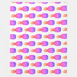 Tropical Island Ananas Fleece Deken