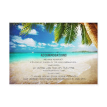 Tropical Island Beach Bruiloft Accommodatie Kaarte