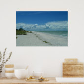 Tropical Island Beach Foto Sanibel Florida Poster (Keuken)