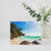 Tropical Island Beach Getaway Briefkaart (Staand voorkant)