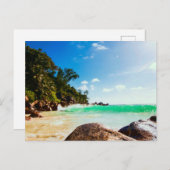 Tropical Island Beach Getaway Briefkaart (Voorkant / Achterkant)