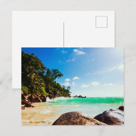 Tropical Island Beach Getaway Briefkaart (Voorkant / Achterkant)