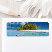 Tropical Island Beach Getaway Paradise Etiket (Insitu)