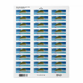 Tropical Island Beach Getaway Paradise Etiket (Full Sheet)