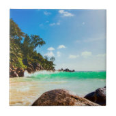 Tropical Island Beach Getaway Tegeltje (Voorkant)