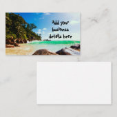 Tropical Island Beach Getaway Visitekaartje (Voorkant / Achterkant)