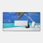 Tropical Island Beach Home Kantoor Foto Bureaumat (Keyboard & Muis)